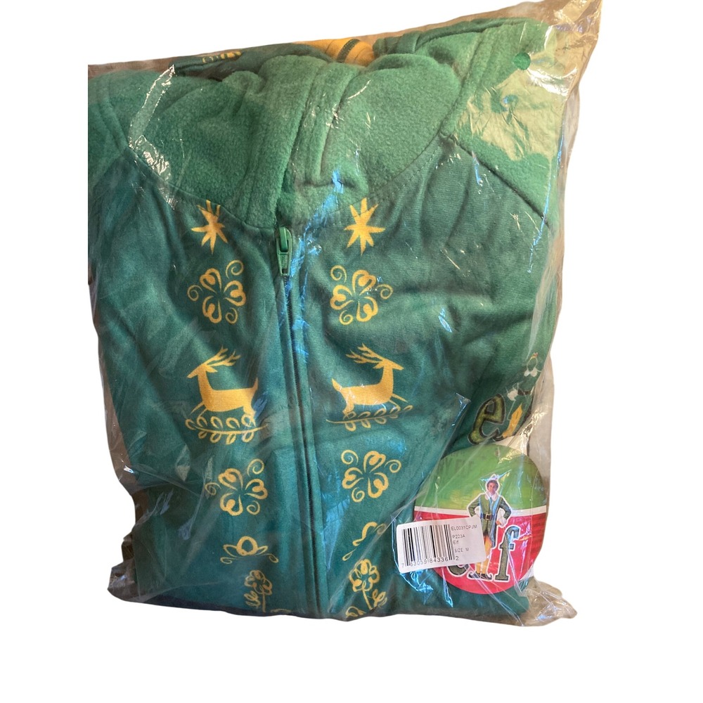 Elf Movie Buddy the Elf Green Fleece Union Suit Pajamas Intimo EL0031CPJM M